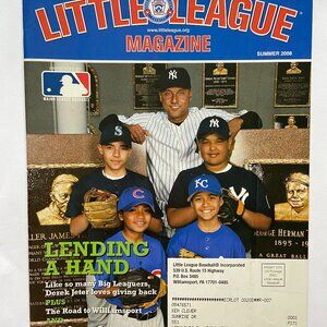 Little League Magazine Summer 2008 Derek Jeter New York Yankees Cover With Label